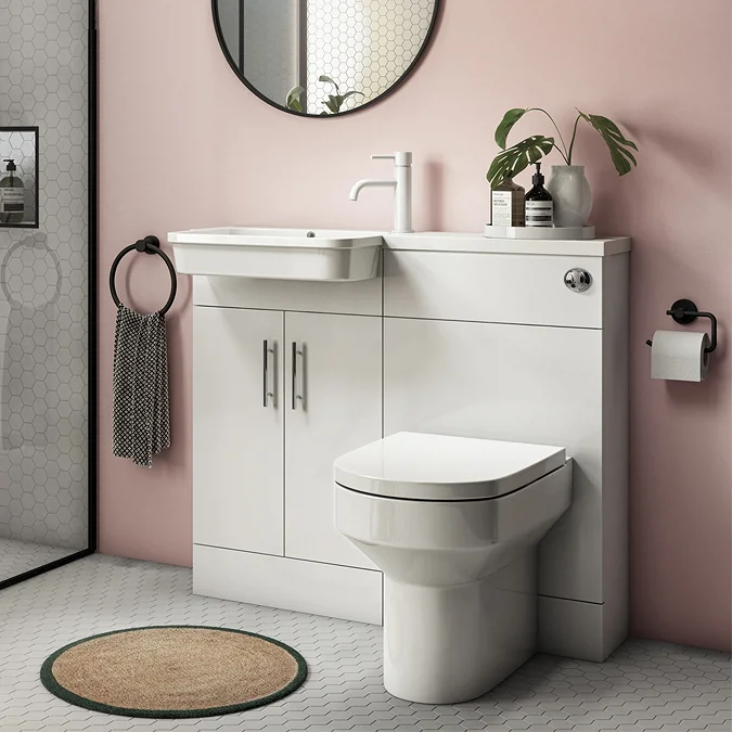 Nova Emporio Compact Semi-Recessed Combination Basin And WC Unit ...