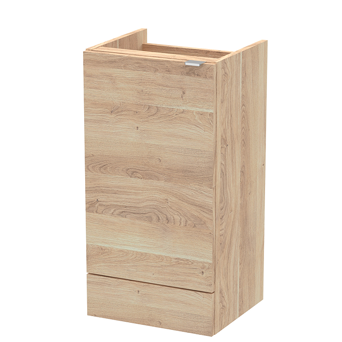 Hudson Reed Fusion 400x355mm Bleached Oak Full Depth Base Unit ...