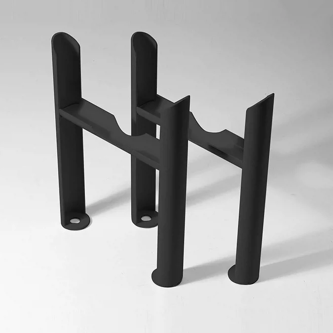 Keswick Matt Black 3 Column Radiator Feet - Victorian Plumbing