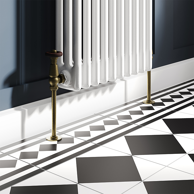 Chatsworth Traditional Rustic Brass Thermostatic Radiator Valve ...