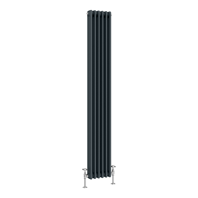 Keswick 1800 X 290mm Cast Iron Style Traditional 3 Column Anthracite ...
