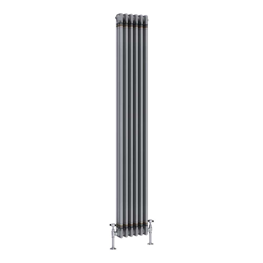 1800 High Radiator Keswick 1800 X 290mm Raw Metal (Lacquered) 3 Column Radiator ...