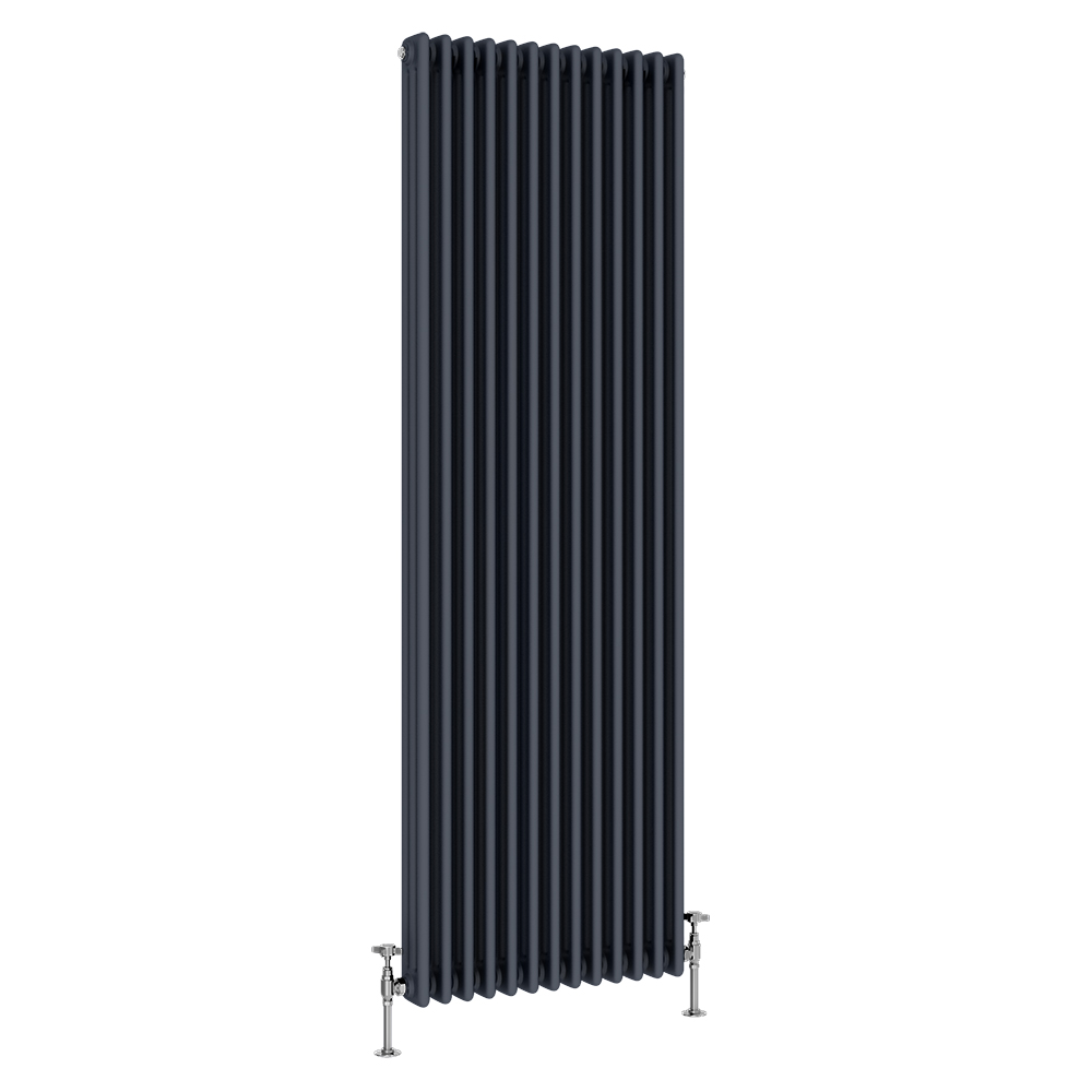 Antrite Radiator Keswick 1800 X 605mm Cast Iron Style Traditional 3 Column Anthracite ...