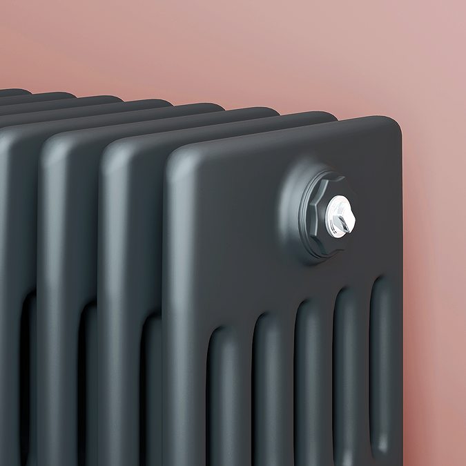 300 High Radiator Keswick 300 X 1370mm Horizontal Radiator Anthracite 6 Column (30 ...