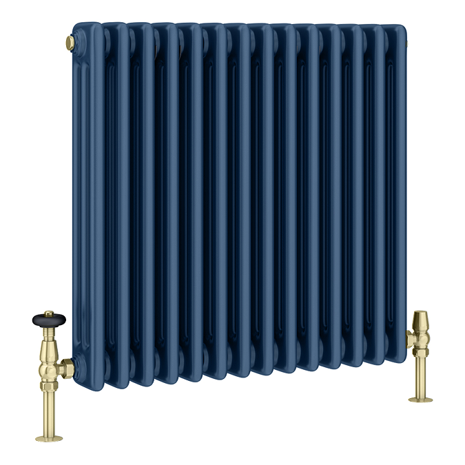 Keswick 600 X 605mm Cast Iron Style Traditional 3 Column Regal Blue ...