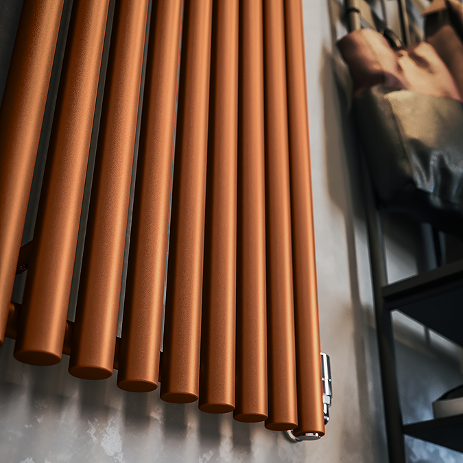 Stainless Copper Radiator Terma Rolo-Room True Copper Radiator 1800 X 480mm - Victorian Plumbing