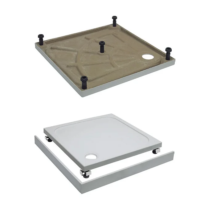 Crosswater Leg & Panel Riser Kit For 45mm Rectangular Shower Tray ...
