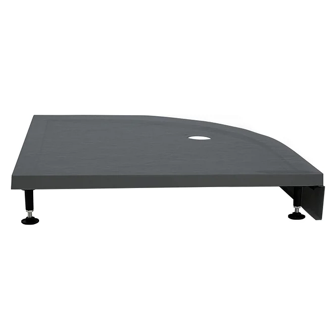 Triangular Shower Floor Riser Aurora Slate Effect Stone Quadrant Shower Tray + Riser Kit - Victorian ...