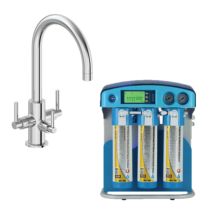 Tab Water System Bower Chrome 3-in-1 Water Purifier Tap With BMB NOVA PRO Water ...