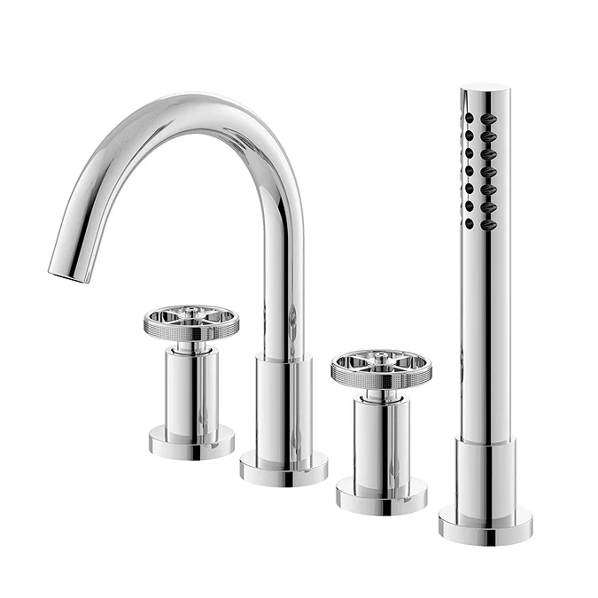 Hudson Reed Revolution Industrial 4TH Bath Shower Mixer - Victorian ...