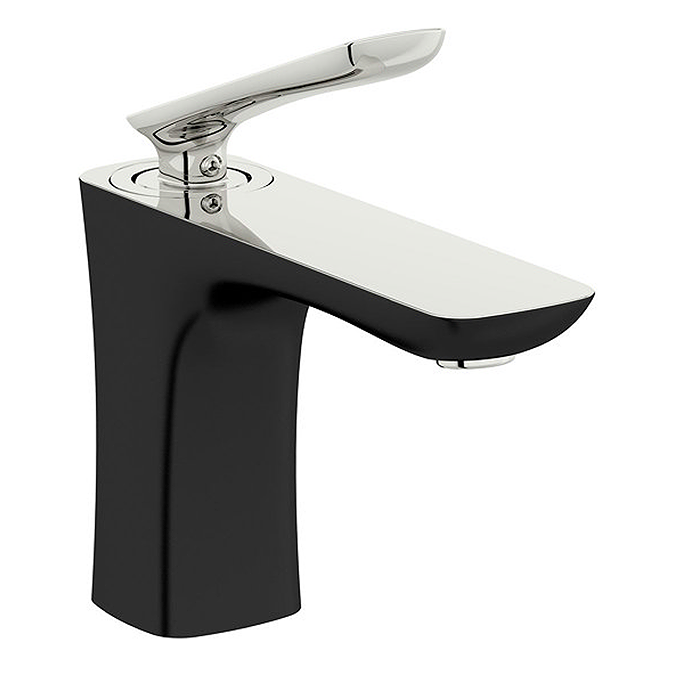 Mode Aalto Basin Mixer Tap - Black & Chrome - Victorian Plumbing