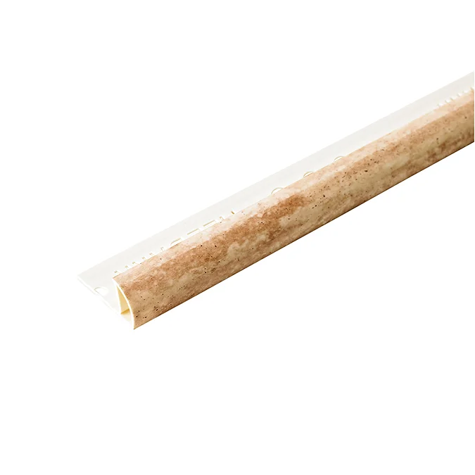 Tilebank 10mm Stone Marble PVC Round Edge Regular Tile Trim - 2.5m ...
