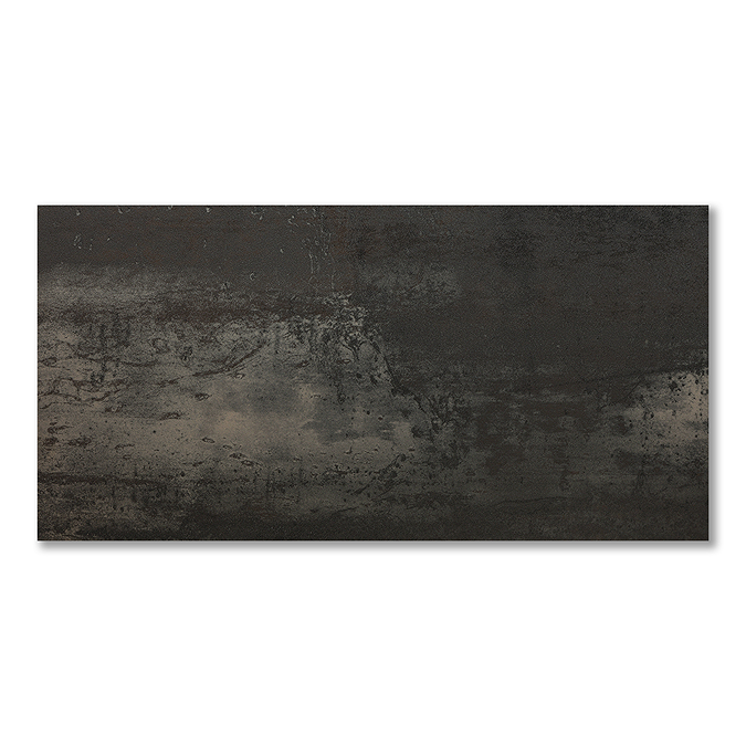 Metallic Graphite Tile Korten Graphite Oxide Metal Effect Wall & Floor Tiles - 300 X 600mm ...