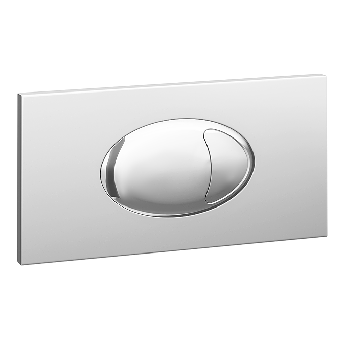 Cruze Large Chrome Push Button Plate - Victorian Plumbing