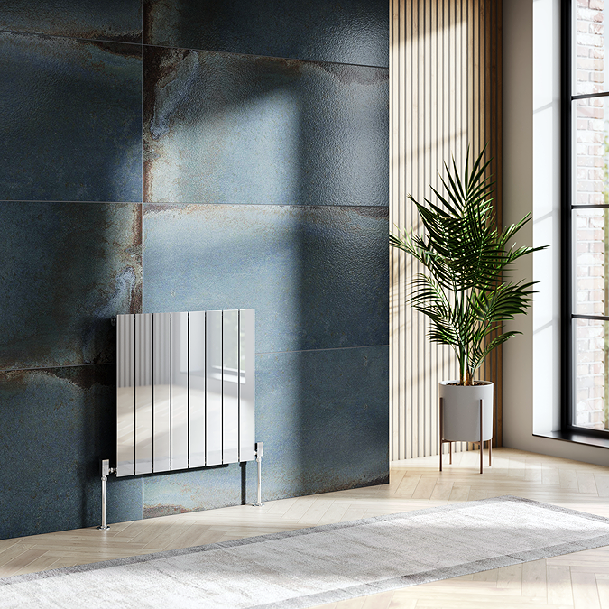 Urban Horizontal Radiator - Chrome - Single Panel (600mm High) 604mm ...