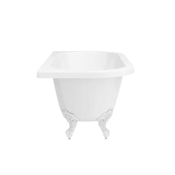 Admiral 1685 Back To Wall Roll Top Bath + White Leg Set - Victorian ...