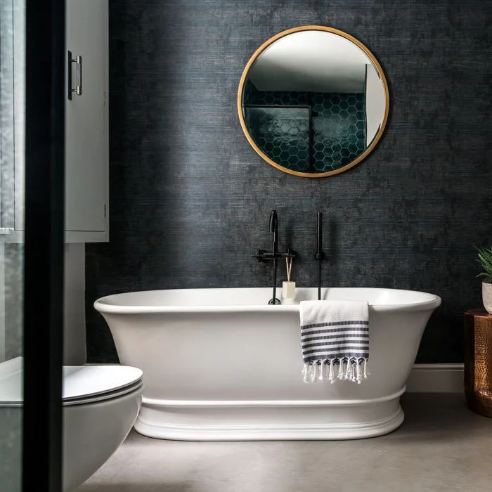 BC Designs Bampton Double Ended Freestanding Bath 1555 X 740mm - Silk ...