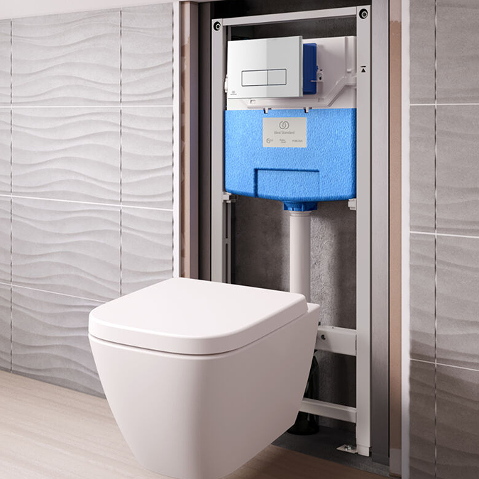 Ideal Standard Prosys 1150mm Height Pneumatic Wall Hung WC Frame ...