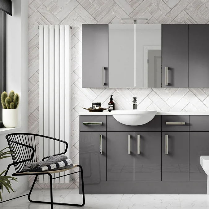 Hudson Reed Hyle Hudson Reed 2000 X 365mm White Gloss Laminate Worktop - Victorian Plumbing