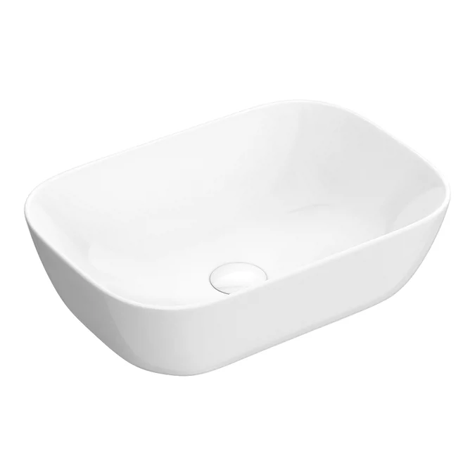 Arezzo Wall Hung Countertop Basin Unit - Blue With Black Handle - 600mm ...